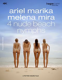 Ariel Marika Melena Mira 4 nakenstrandnymfer