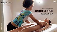 Erica's eerste massage
