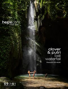 Clover et Putri Bali cascades